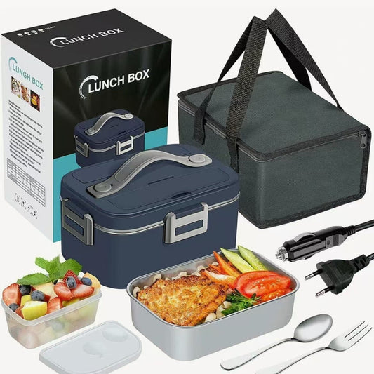 Caja eléctrica de almuerzo de doble uso para casa y coche.