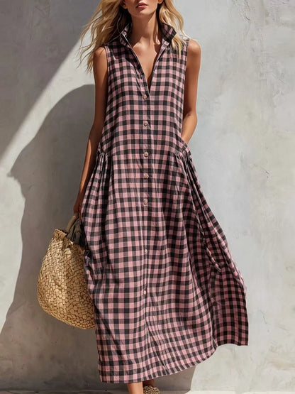 Vestido largo holgado para mujer