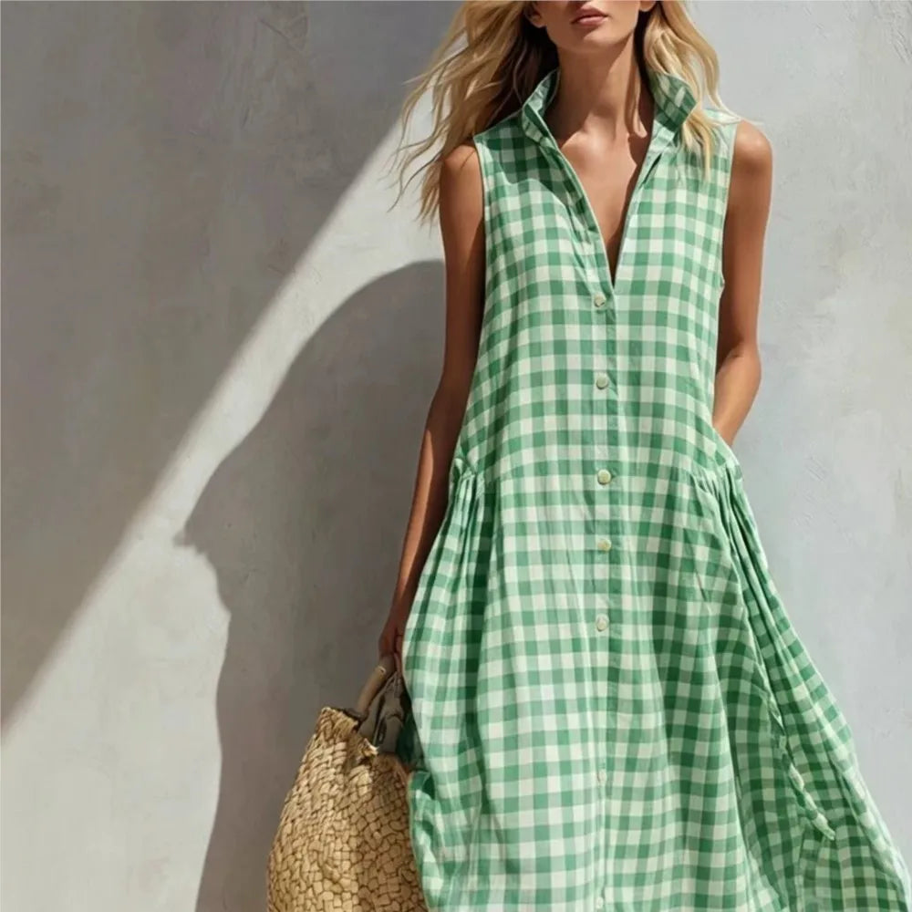 Vestido largo holgado para mujer