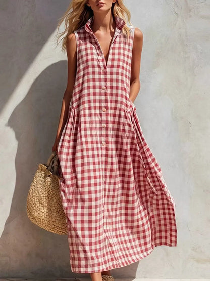 Vestido largo holgado para mujer