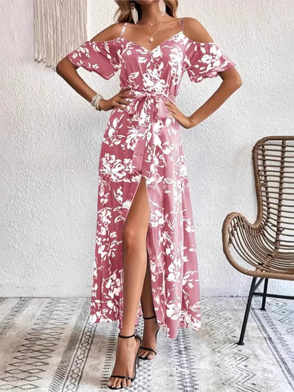 Vestido largo estampado