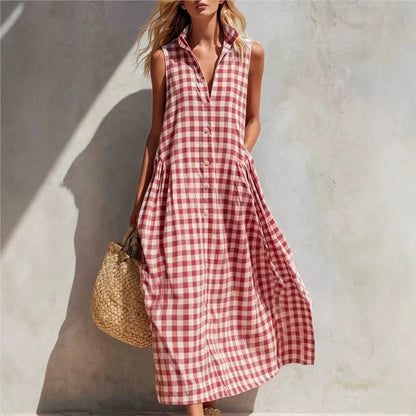 Vestido largo holgado para mujer