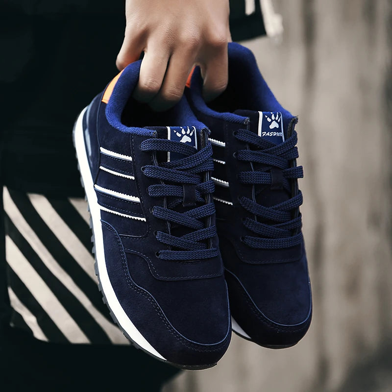 Zapatillas casuales de piel para hombre