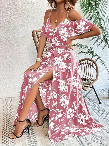 Vestido largo estampado