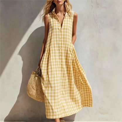 Vestido largo holgado para mujer