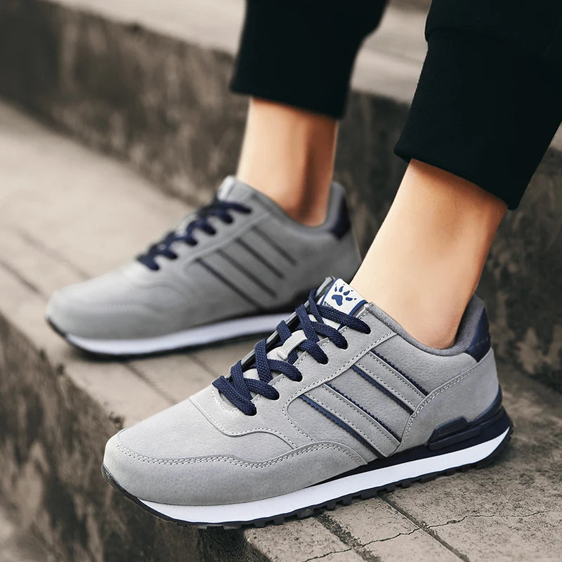 Zapatillas casuales de piel para hombre