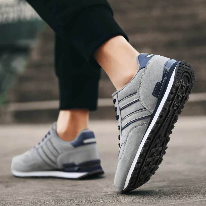 Zapatillas casuales de piel para hombre
